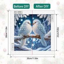 Load image into Gallery viewer, Winter Snow Scene Bird 30*30CM (canvas) Partial Special-Shaped Drill Diamond Painting
