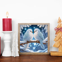 Load image into Gallery viewer, Winter Snow Scene Bird 30*30CM (canvas) Partial Special-Shaped Drill Diamond Painting
