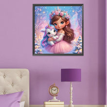 Load image into Gallery viewer, Butterfly Girl And Unicorn 50*50CM (canvas) Full Round Drill Diamond Painting
