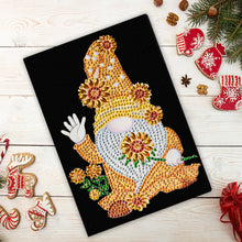 Load image into Gallery viewer, Special Shaped Sunflower Gnome Diamond Painting Journal Notebook for Adults
