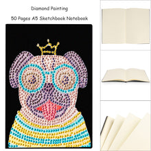 Load image into Gallery viewer, Special Shaped Puppy Diamond Painting Journal Notebook for Students Adults
