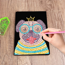 Load image into Gallery viewer, Special Shaped Puppy Diamond Painting Journal Notebook for Students Adults

