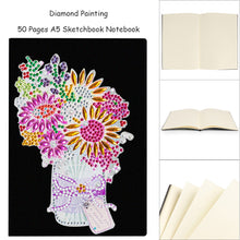 Load image into Gallery viewer, Special Shaped Flower Diamond Painting Journal Notebook for Students Adults
