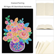 Load image into Gallery viewer, Special Shaped Flower Diamond Painting Journal Notebook for Students Adults
