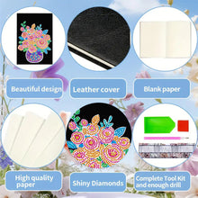 Load image into Gallery viewer, Special Shaped Flower Diamond Painting Journal Notebook for Students Adults

