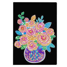 Load image into Gallery viewer, Special Shaped Flower Diamond Painting Journal Notebook for Students Adults
