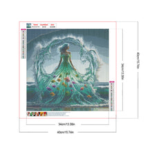 Load image into Gallery viewer, Fish Water Skirt 40*40CM (canvas) Full Round Drill Diamond Painting
