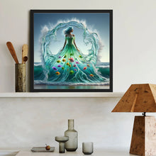 Load image into Gallery viewer, Fish Water Skirt 40*40CM (canvas) Full Round Drill Diamond Painting
