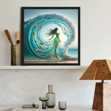 Load image into Gallery viewer, Fish Water Skirt 40*40CM (canvas) Full Round Drill Diamond Painting
