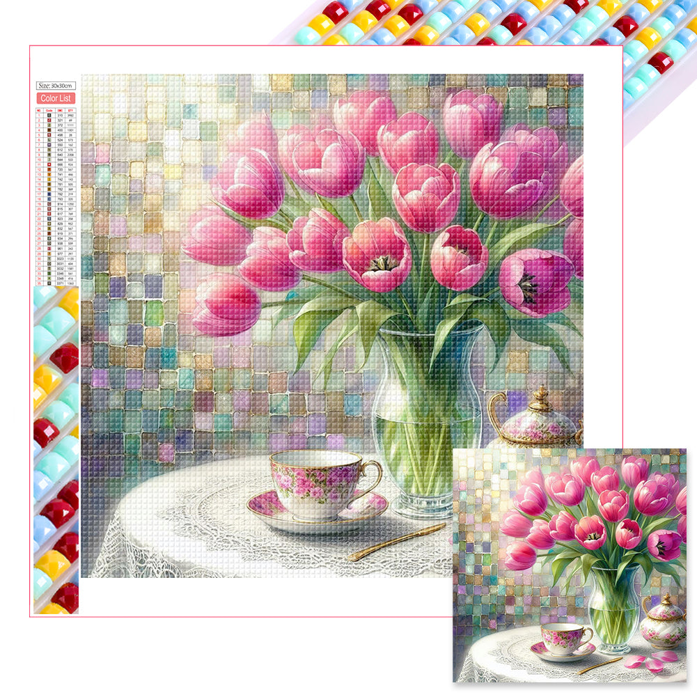 Tulip 40*40CM (canvas) Full Square Drill Diamond Painting