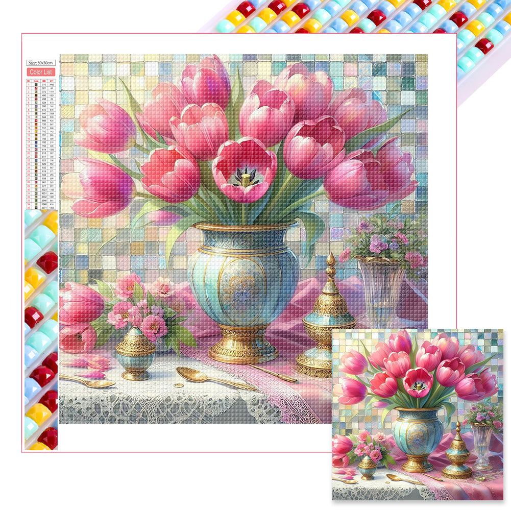 Tulip 40*40CM (canvas) Full Square Drill Diamond Painting