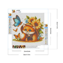 Load image into Gallery viewer, Fox And Flowers 30*30CM (canvas) Full Round Drill Diamond Painting
