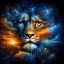 Load image into Gallery viewer, Starry Sky Lion Head 40*40CM (canvas) Full Square Drill Diamond Painting
