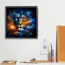 Load image into Gallery viewer, Starry Sky Lion Head 40*40CM (canvas) Full Square Drill Diamond Painting
