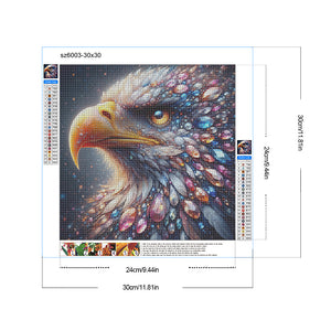 Jewel Eagle 30*30CM (canvas) Full Round Drill Diamond Painting