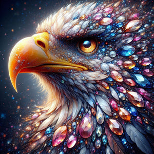 Jewel Eagle 30*30CM (canvas) Full Round Drill Diamond Painting