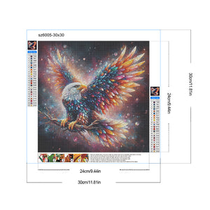 Jewel Eagle 30*30CM (canvas) Full Round Drill Diamond Painting