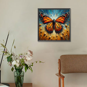 Butterfly 30*30CM (canvas) Full Round Drill Diamond Painting