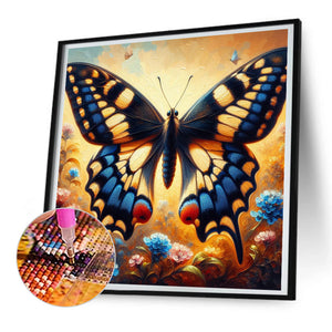 Butterfly 30*30CM (canvas) Full Round Drill Diamond Painting