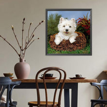 Load image into Gallery viewer, West Highland White Terrier 40*40CM (canvas) Full Round Drill Diamond Painting
