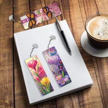 Load image into Gallery viewer, 3Pcs Special Shape Flowers Butterfly Diamond Painting Bookmark for Book Lovers
