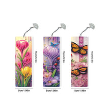 Load image into Gallery viewer, 3Pcs Special Shape Flowers Butterfly Diamond Painting Bookmark for Book Lovers
