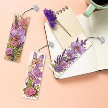 Load image into Gallery viewer, 3Pcs Special Shape Orchid Fairy Diamond Painting Bookmark for Book Lovers
