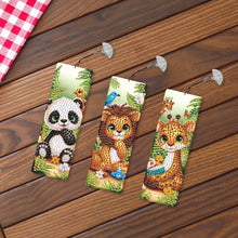 Load image into Gallery viewer, 3Pcs Special Shape Animal Nature Diamond Painting Bookmark for Book Lovers
