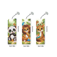 Load image into Gallery viewer, 3Pcs Special Shape Animal Nature Diamond Painting Bookmark for Book Lovers
