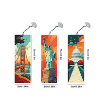 Load image into Gallery viewer, 3Pcs Special Shape Famous Building Diamond Painting Bookmark for Book Lovers
