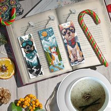 Load image into Gallery viewer, 3Pcs Special Shape Hiking Dog Diamond Painting Bookmark for Book Lovers
