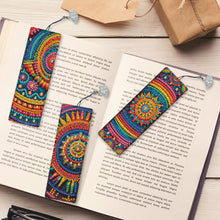 Load image into Gallery viewer, 3Pcs Special Shape Mandala Diamond Painting Bookmark with Pendant for Book Lover
