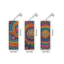 Load image into Gallery viewer, 3Pcs Special Shape Mandala Diamond Painting Bookmark with Pendant for Book Lover
