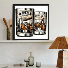 Load image into Gallery viewer, Whiskey Glass 40*40CM (canvas) Full Round Drill Diamond Painting
