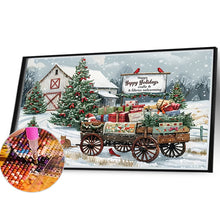 Load image into Gallery viewer, Snow Scene House Street 40*30CM (canvas) Full Round Drill Diamond Painting
