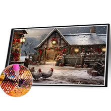 Load image into Gallery viewer, Snow Scene House Street 40*30CM (canvas) Full Round Drill Diamond Painting
