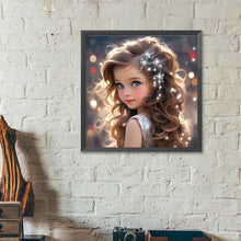 Load image into Gallery viewer, Big Eyes Girl 40*40CM (canvas) Full Round Drill Diamond Painting
