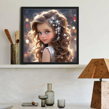 Load image into Gallery viewer, Big Eyes Girl 40*40CM (canvas) Full Round Drill Diamond Painting
