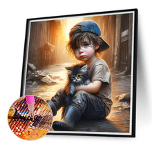 Load image into Gallery viewer, Cute Little Boy 40*40CM (canvas) Full Round Drill Diamond Painting
