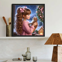 Load image into Gallery viewer, Big Eyes Girl 40*40CM (canvas) Full Round Drill Diamond Painting
