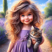 Load image into Gallery viewer, Big Eyes Girl 40*40CM (canvas) Full Round Drill Diamond Painting
