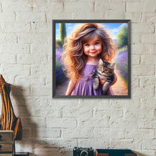 Load image into Gallery viewer, Big Eyes Girl 40*40CM (canvas) Full Round Drill Diamond Painting
