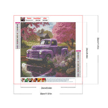 Load image into Gallery viewer, Village Classic Car Scenery 30*30CM (canvas) Full Round Drill Diamond Painting
