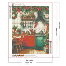 Load image into Gallery viewer, Christmas Atmosphere Kitchen 40*50CM (canvas) Full Round Drill Diamond Painting
