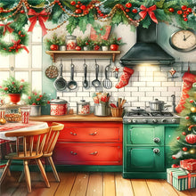 Load image into Gallery viewer, Christmas Atmosphere Kitchen 40*50CM (canvas) Full Round Drill Diamond Painting
