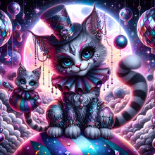 Load image into Gallery viewer, Dark Planet Cats 30*30CM (canvas) Full Round Drill Diamond Painting
