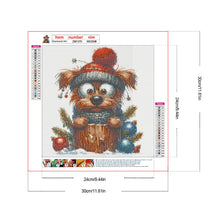 Load image into Gallery viewer, Christmas Puppy 30*30CM (canvas) Full Round Drill Diamond Painting
