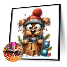 Load image into Gallery viewer, Christmas Puppy 30*30CM (canvas) Full Round Drill Diamond Painting
