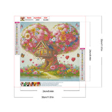 Load image into Gallery viewer, Love Tree House 30*30CM (canvas) Full Round Drill Diamond Painting
