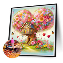 Load image into Gallery viewer, Love Tree House 30*30CM (canvas) Full Round Drill Diamond Painting
